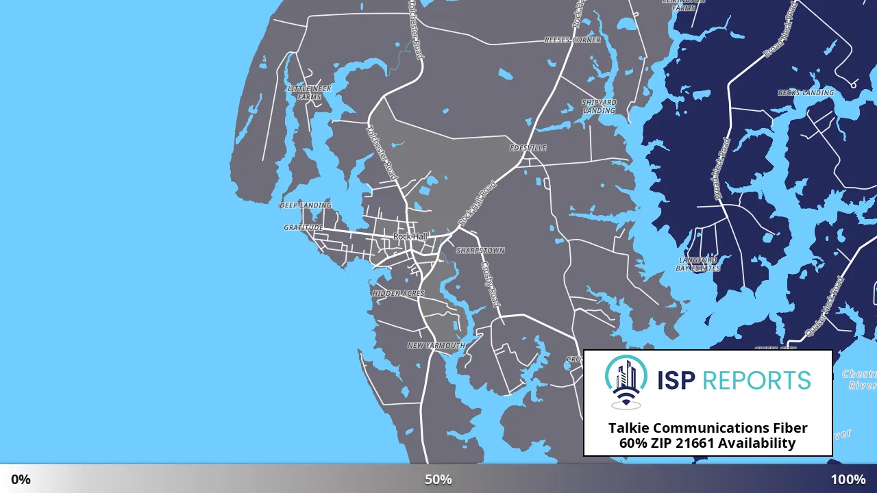 21661, MD map of internet availability