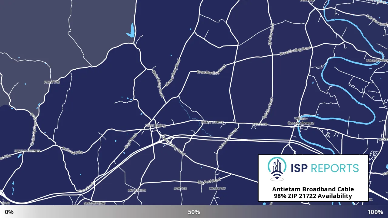 21722, MD map of internet availability