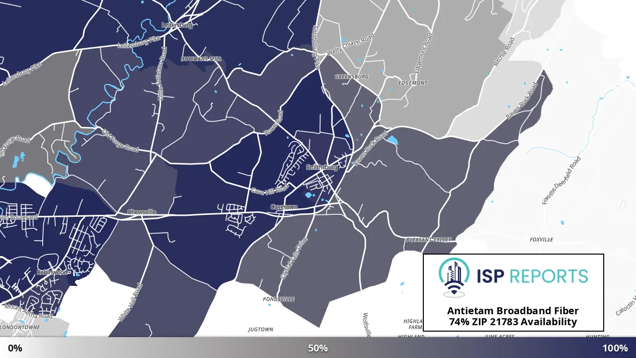 21783, MD map of internet availability