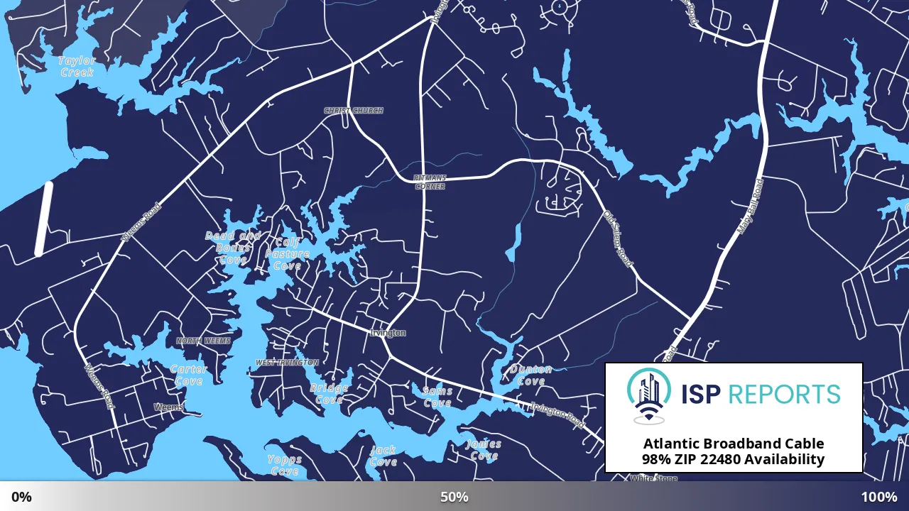 22480, VA map of internet availability
