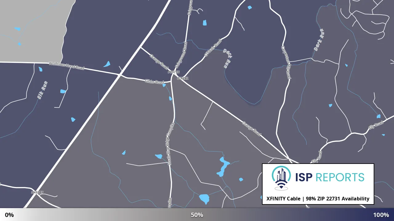 22731, VA map of internet availability