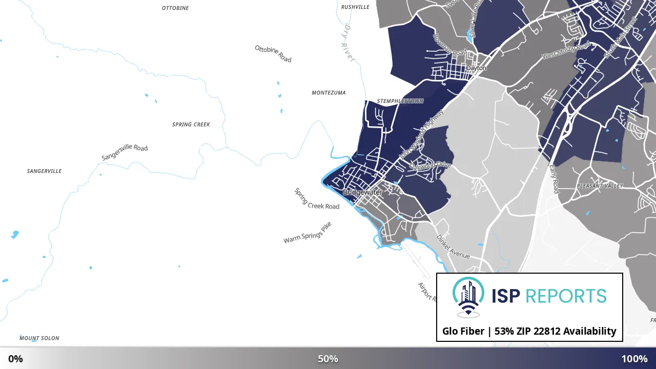 22812, VA map of internet availability