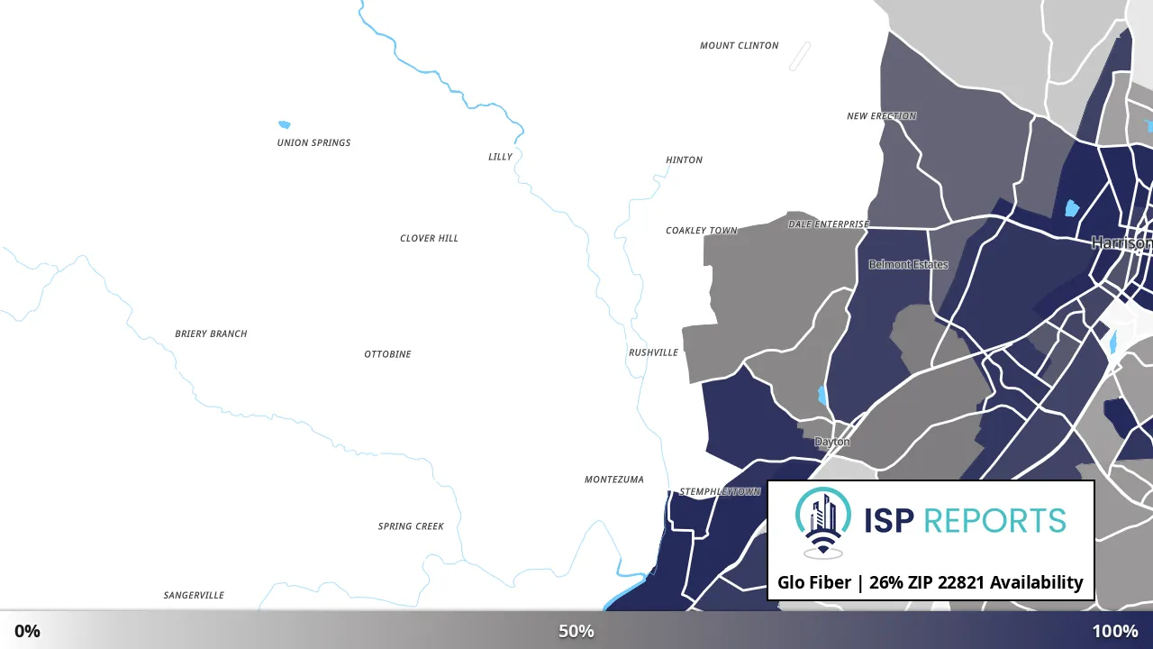 22821, VA map of internet availability
