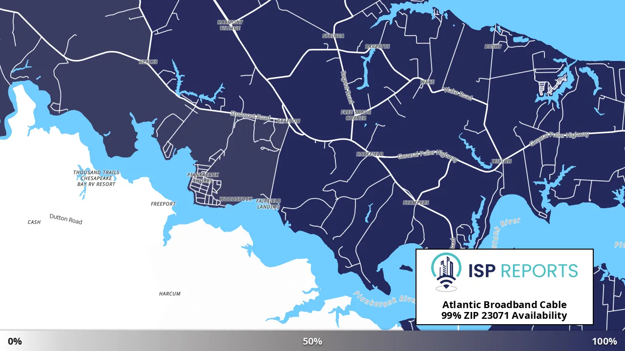 23071, VA map of internet availability