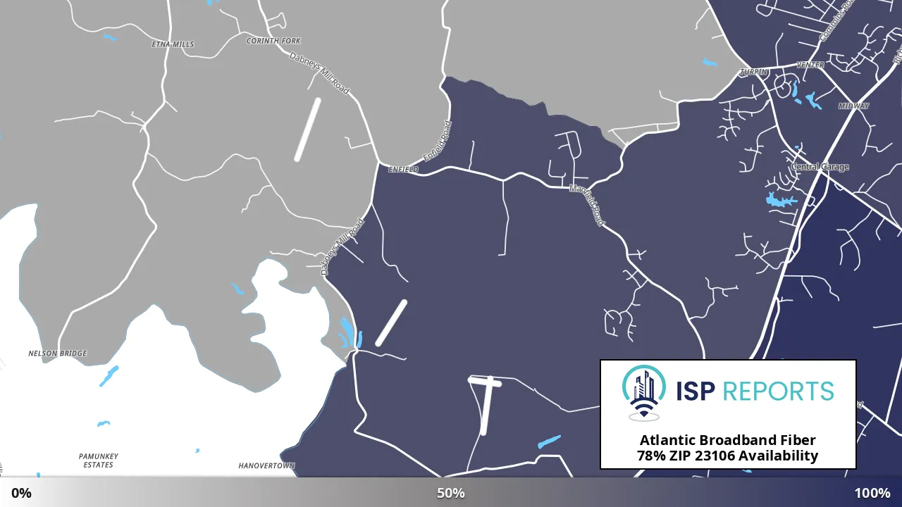 23106, VA map of internet availability