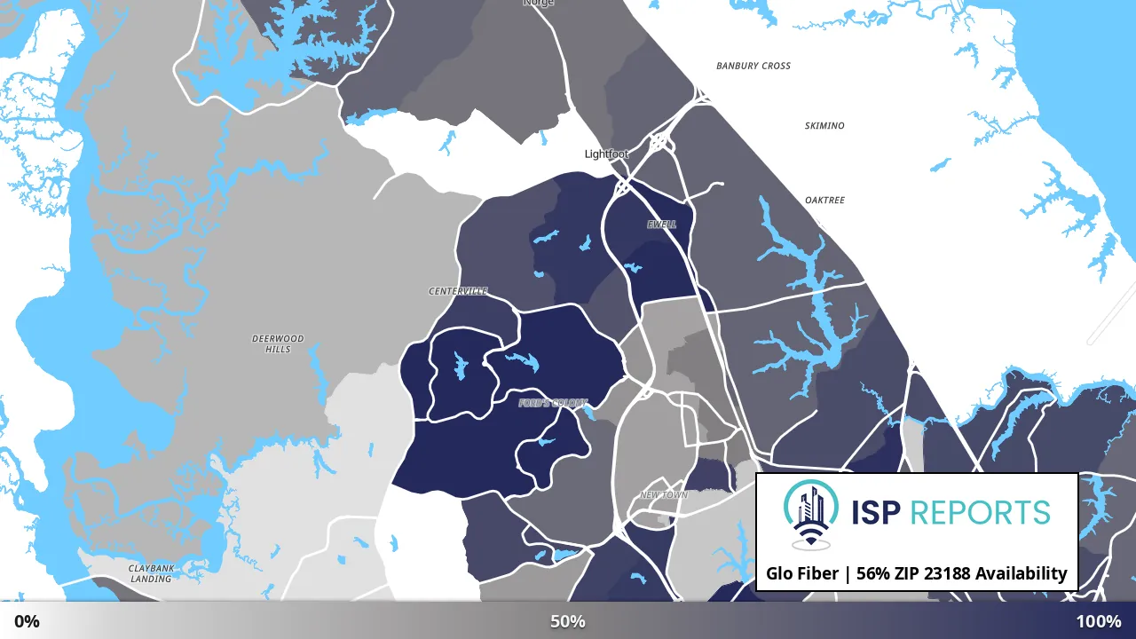 23188, VA map of internet availability