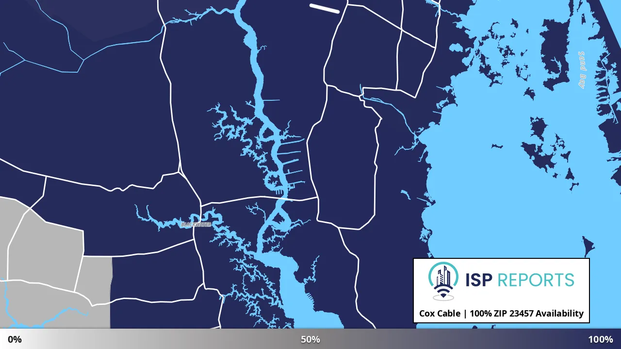 23457, VA map of internet availability
