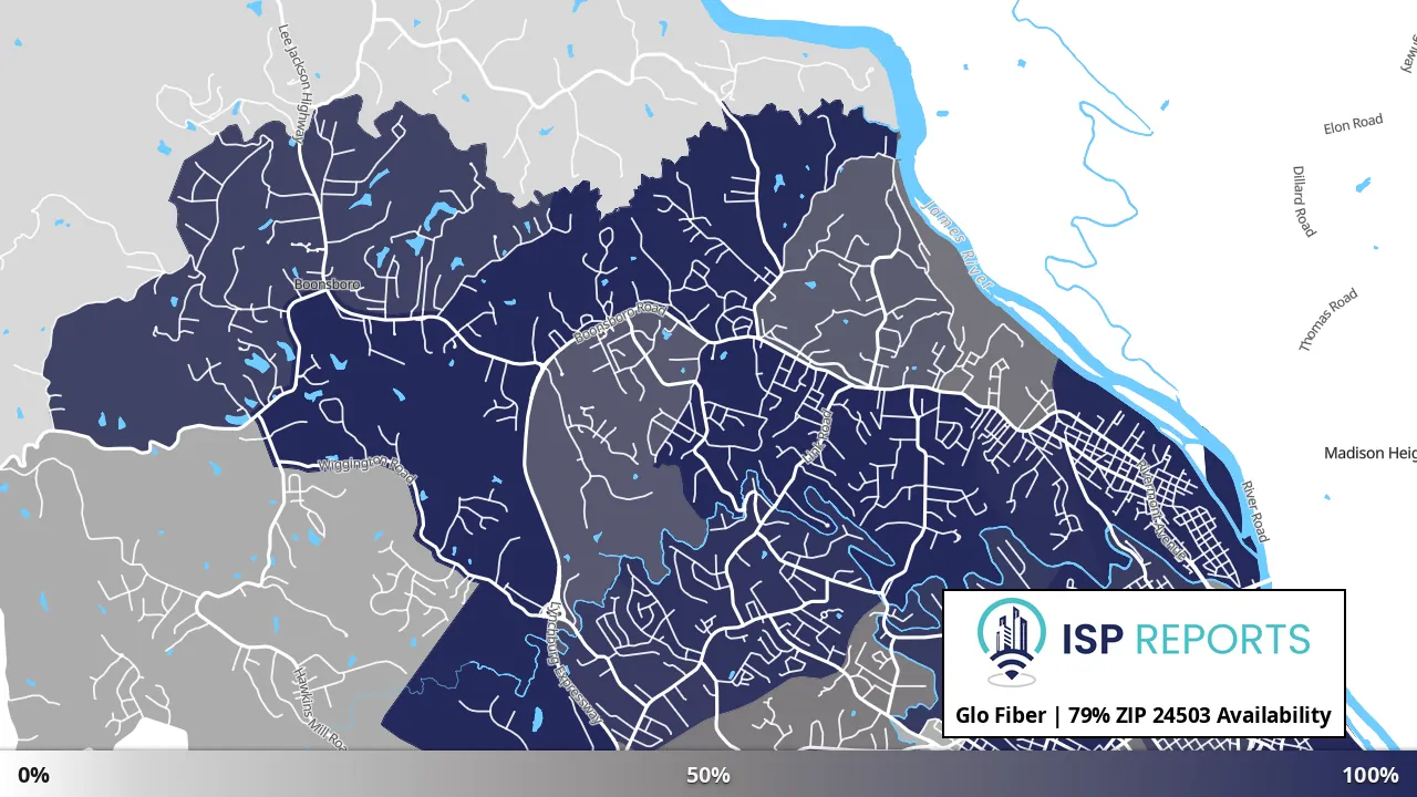 24503, VA map of internet availability