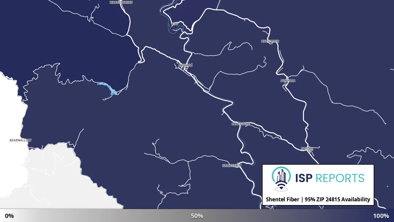 24815, WV map of internet availability