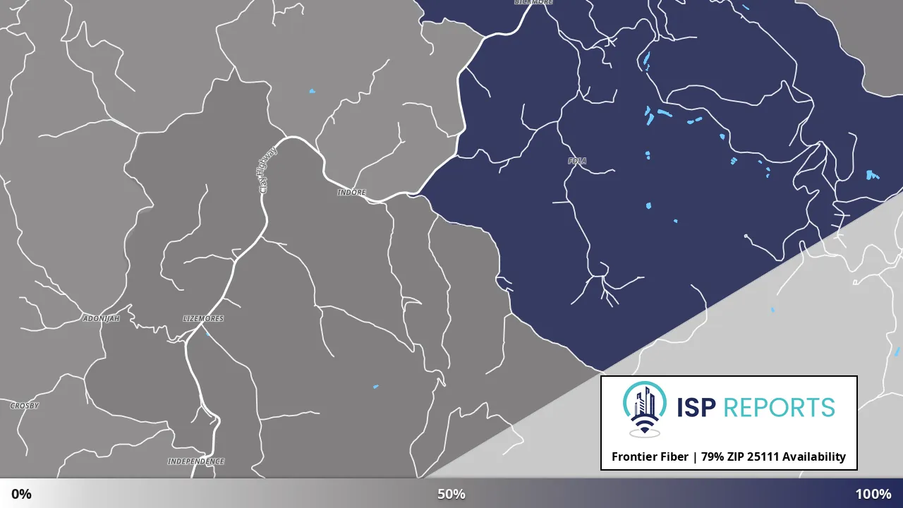 25111, WV map of internet availability