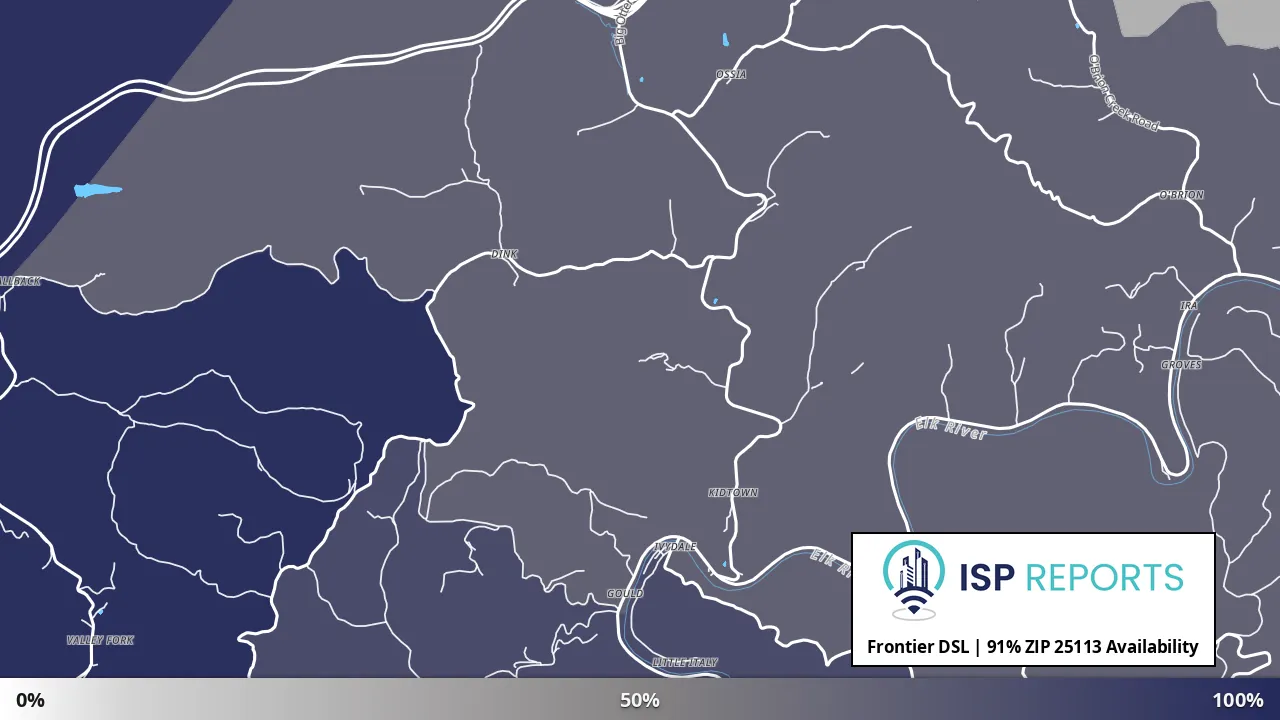 25113, WV map of internet availability