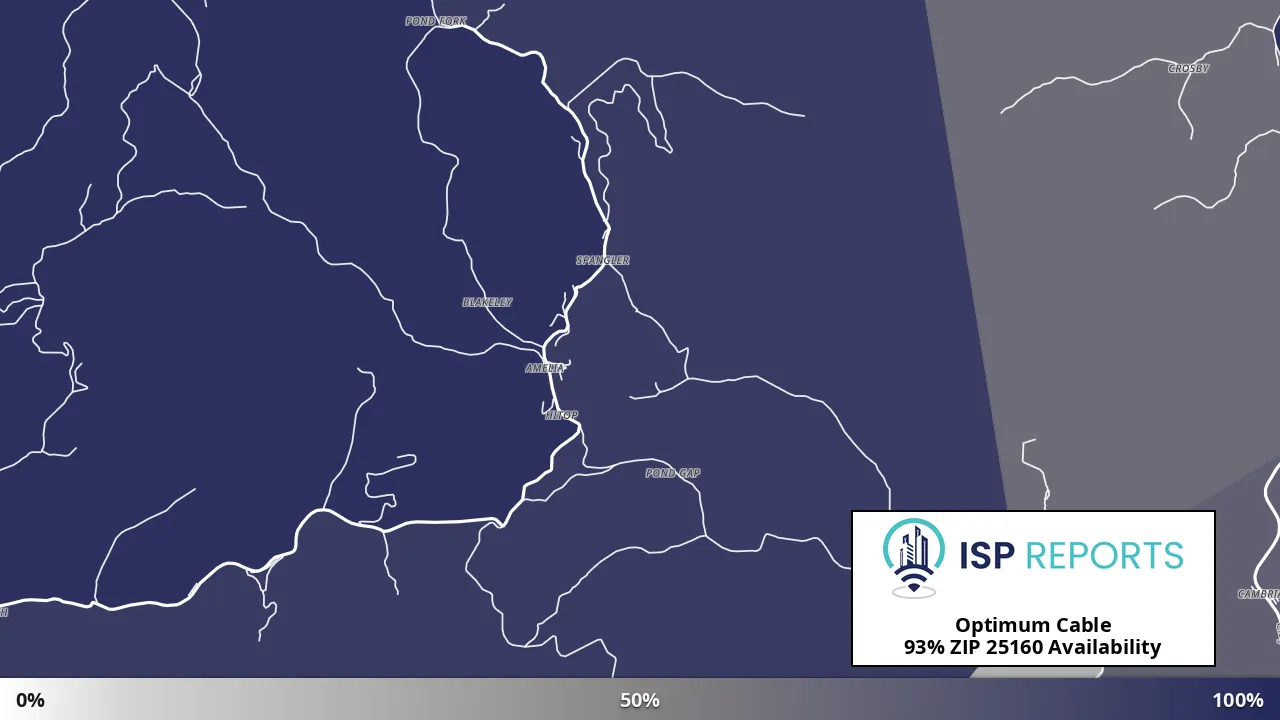25160, WV map of internet availability