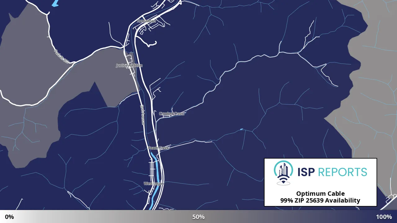 25639, WV map of internet availability