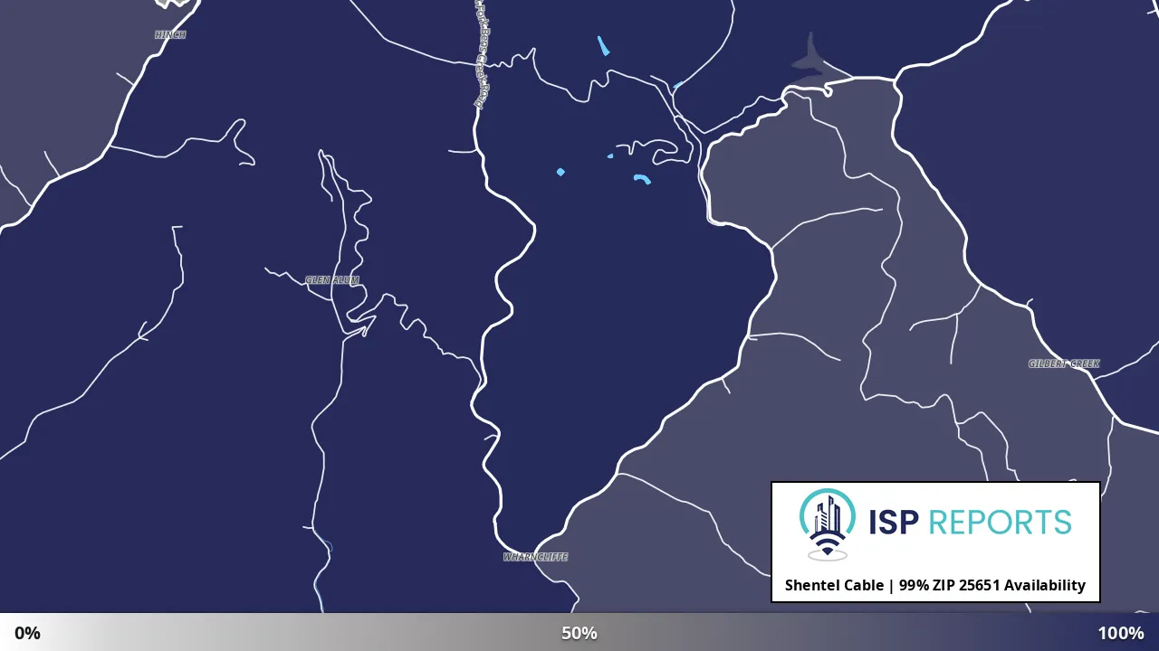 25651, WV map of internet availability