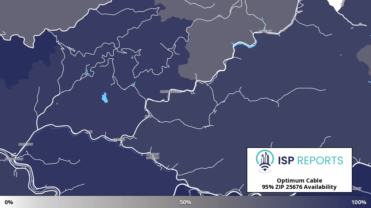 25676, WV map of internet availability