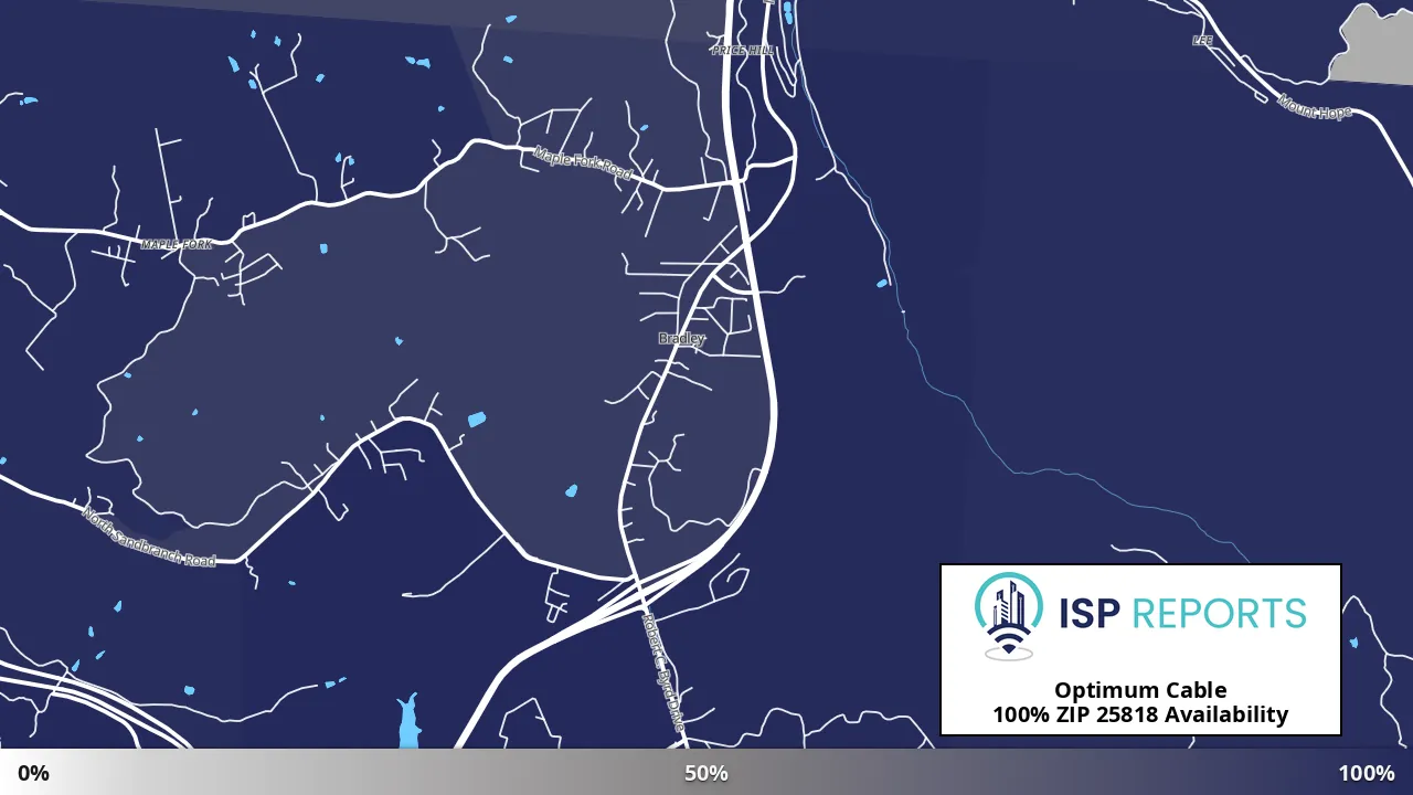25818, WV map of internet availability