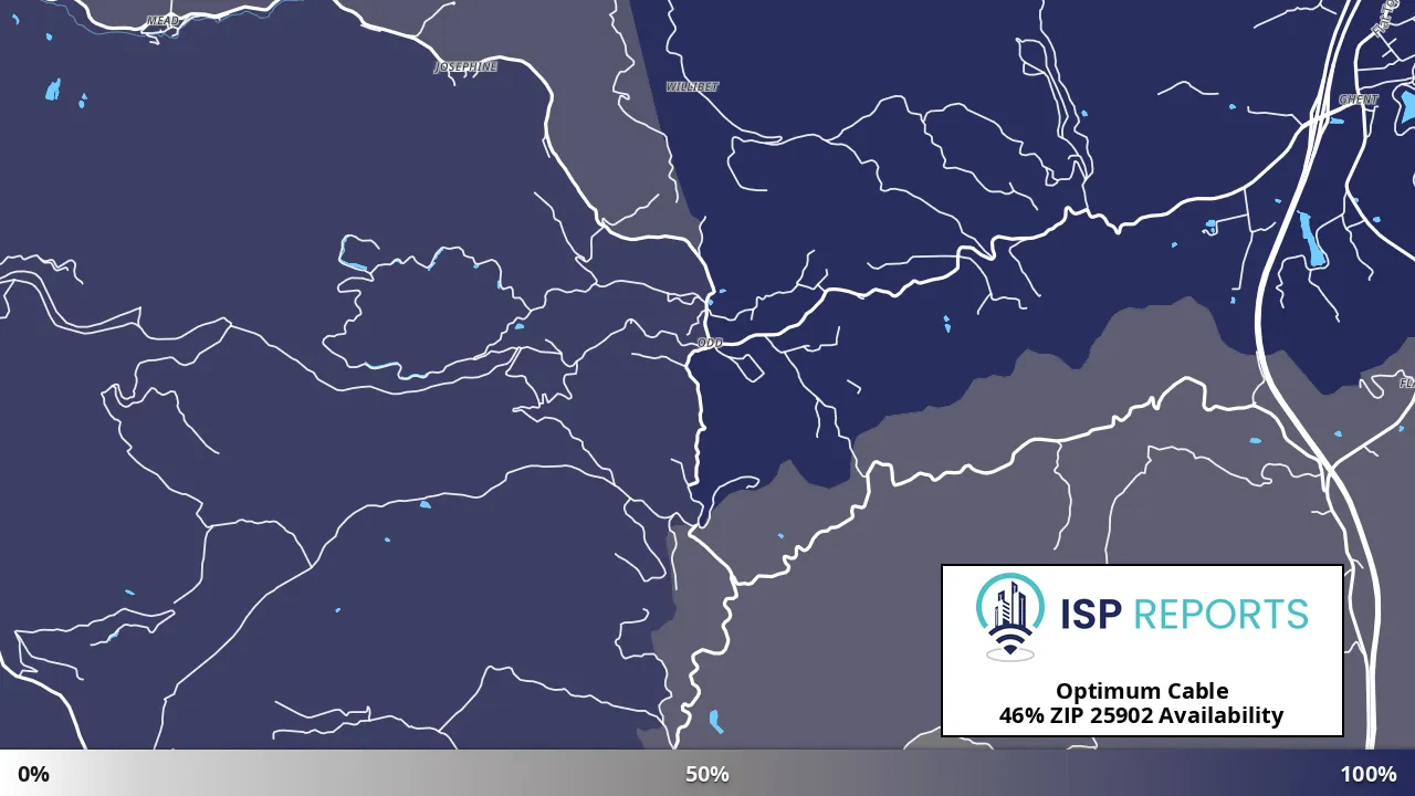 25902, WV map of internet availability
