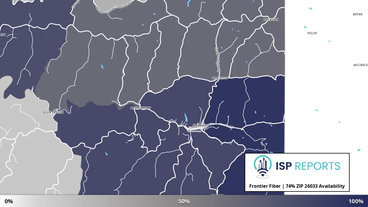 26033, WV map of internet availability