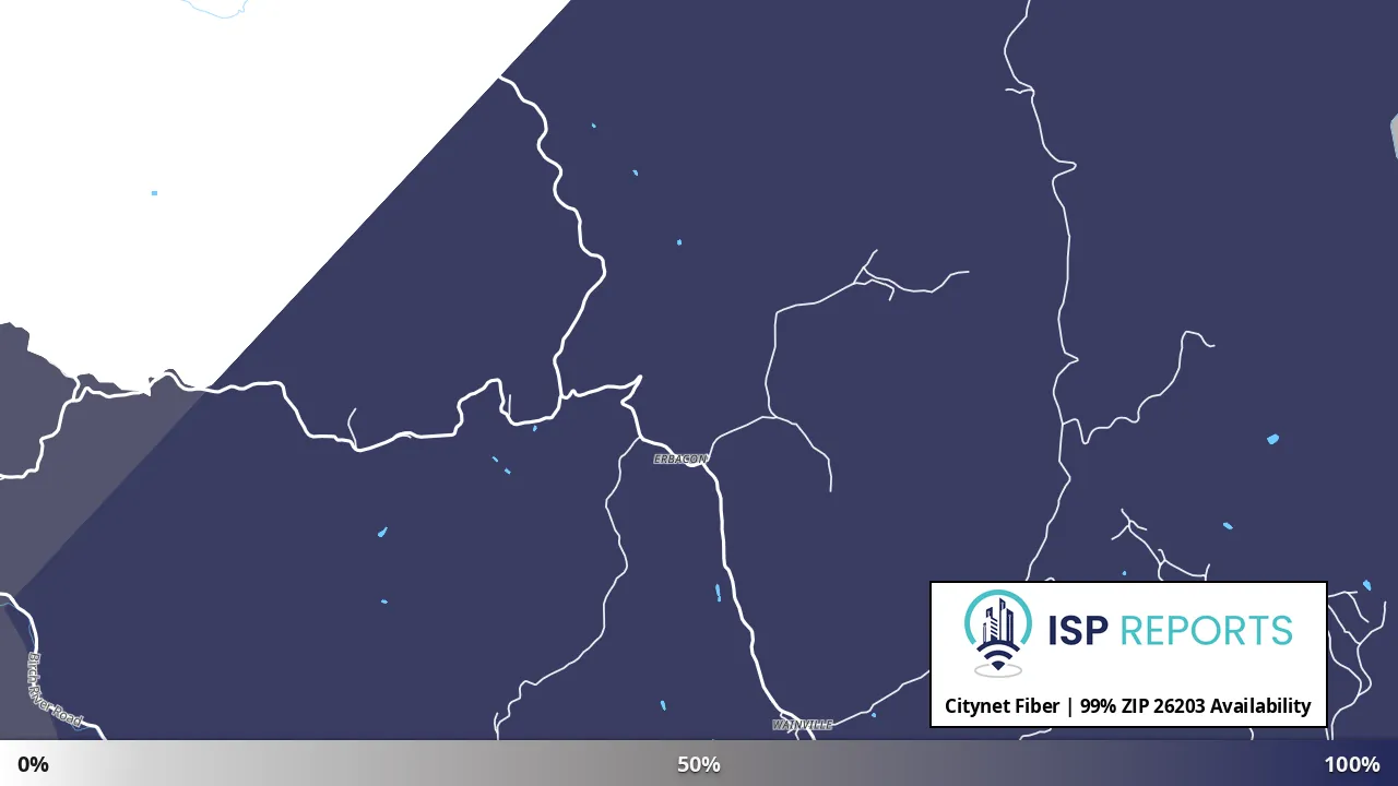 26203, WV map of internet availability