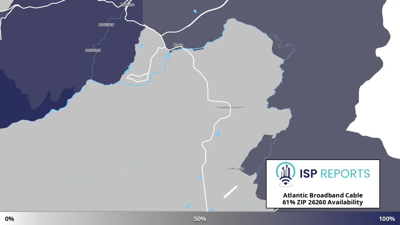 26260, WV map of internet availability