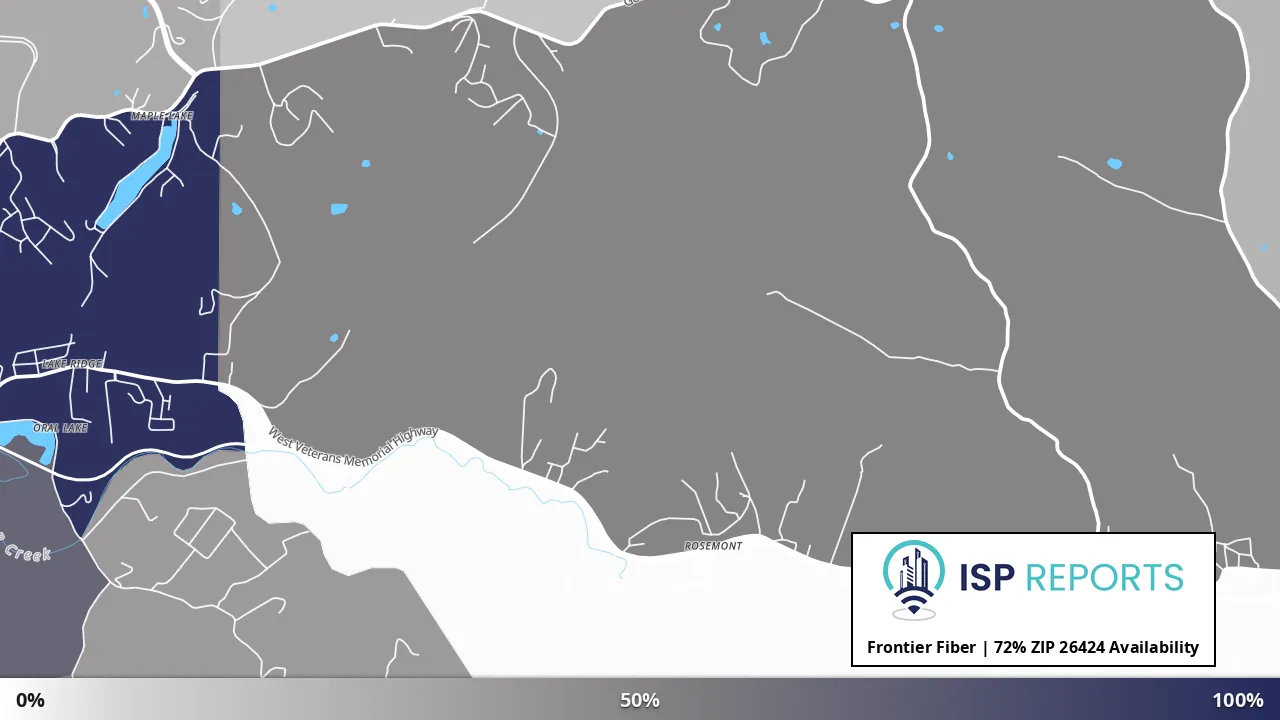 26424, WV map of internet availability