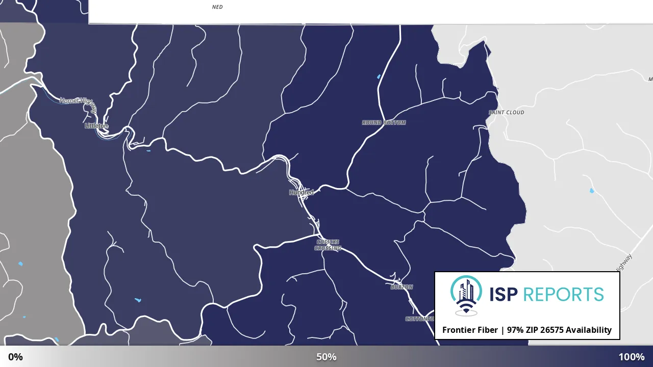 26575, WV map of internet availability