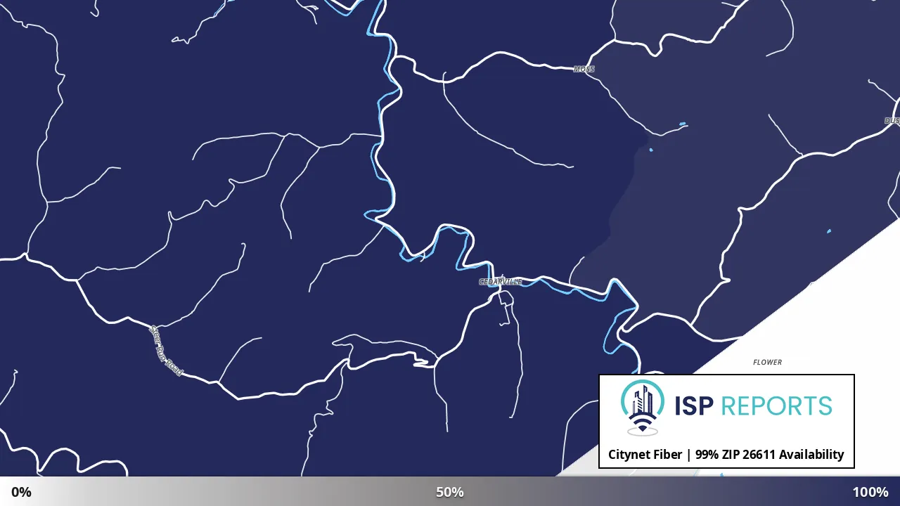 26611, WV map of internet availability