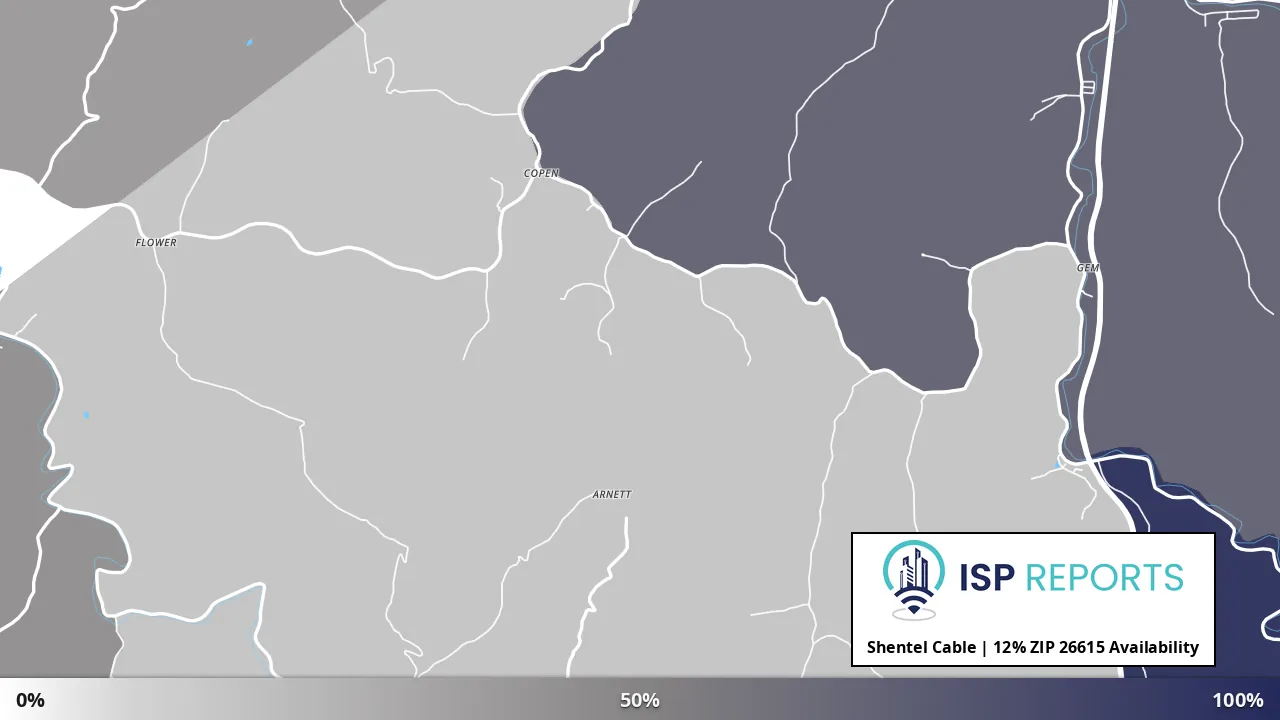 26615, WV map of internet availability