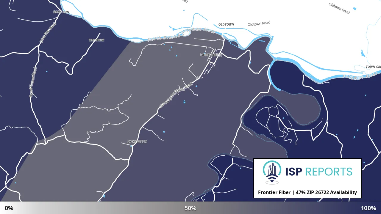 26722, WV map of internet availability