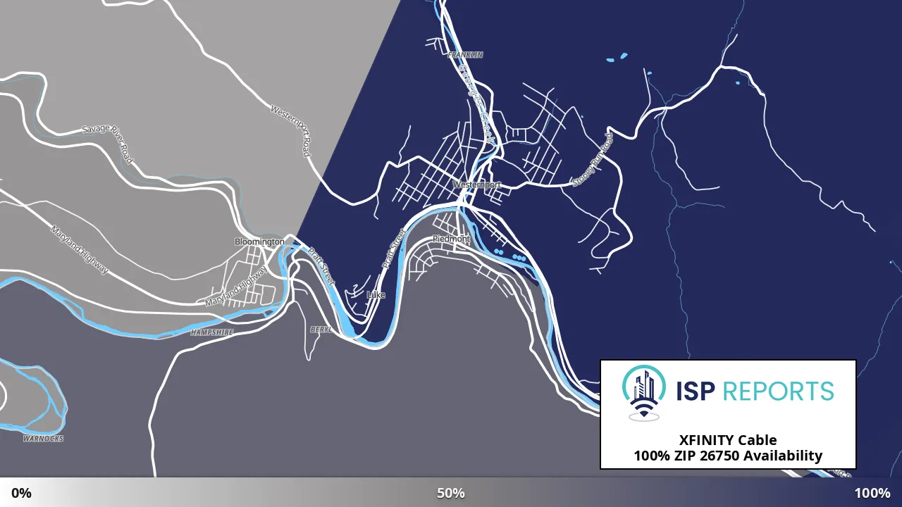26750, WV map of internet availability