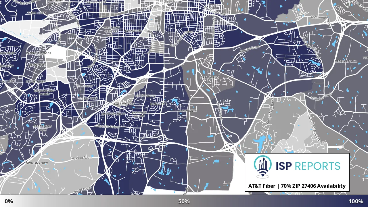 27406, NC map of internet availability
