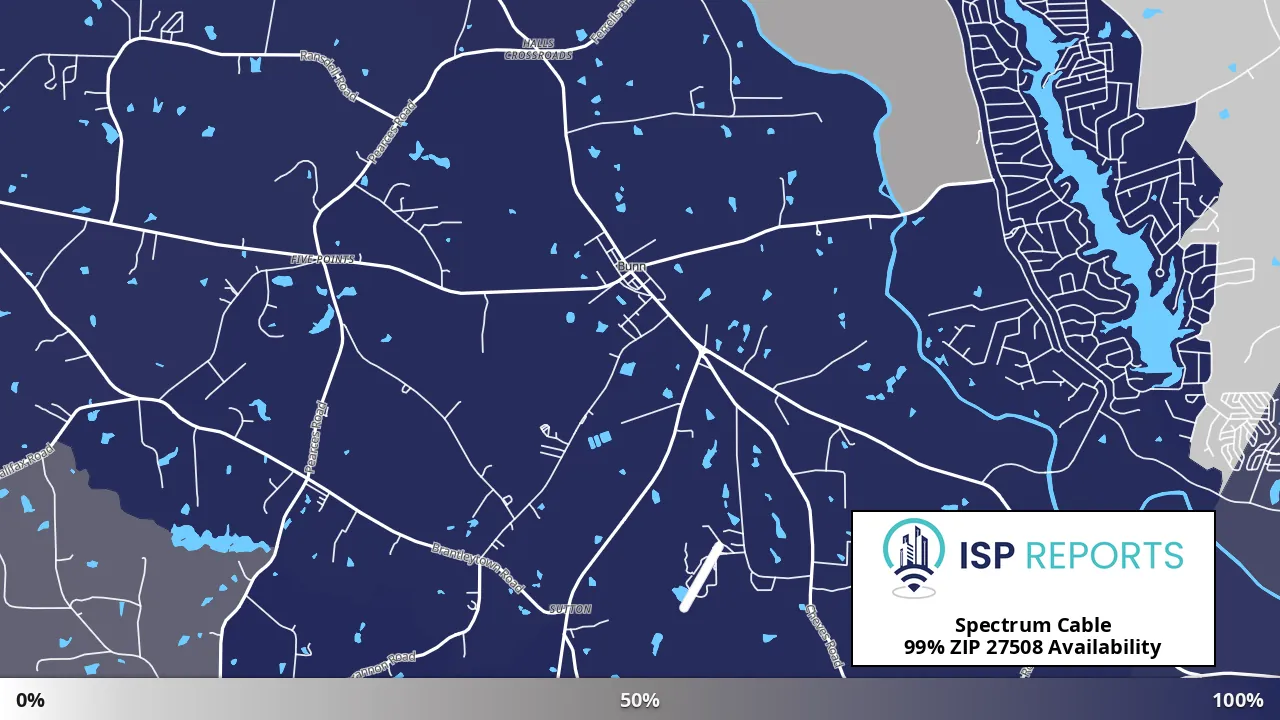 27508, NC map of internet availability