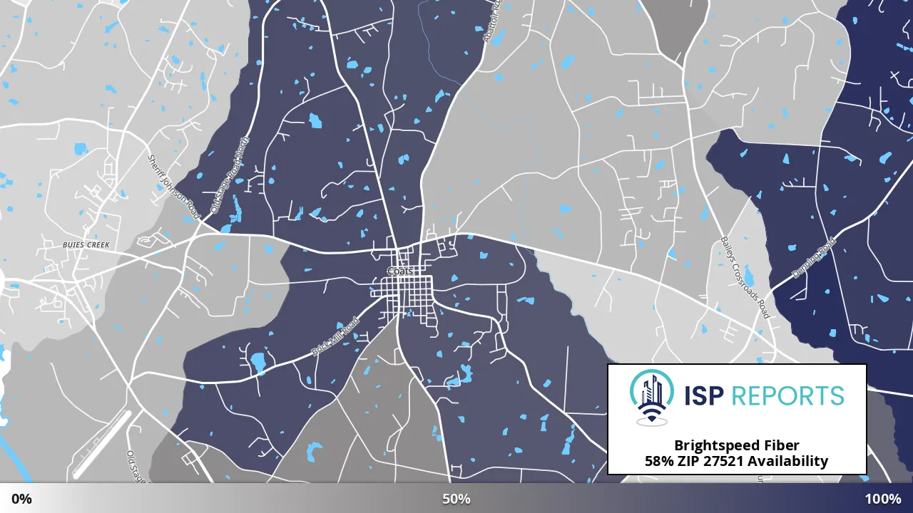27521, NC map of internet availability