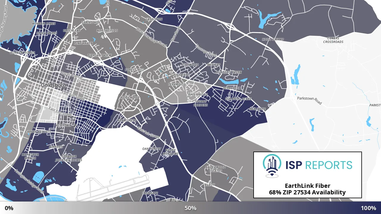 27534, NC map of internet availability