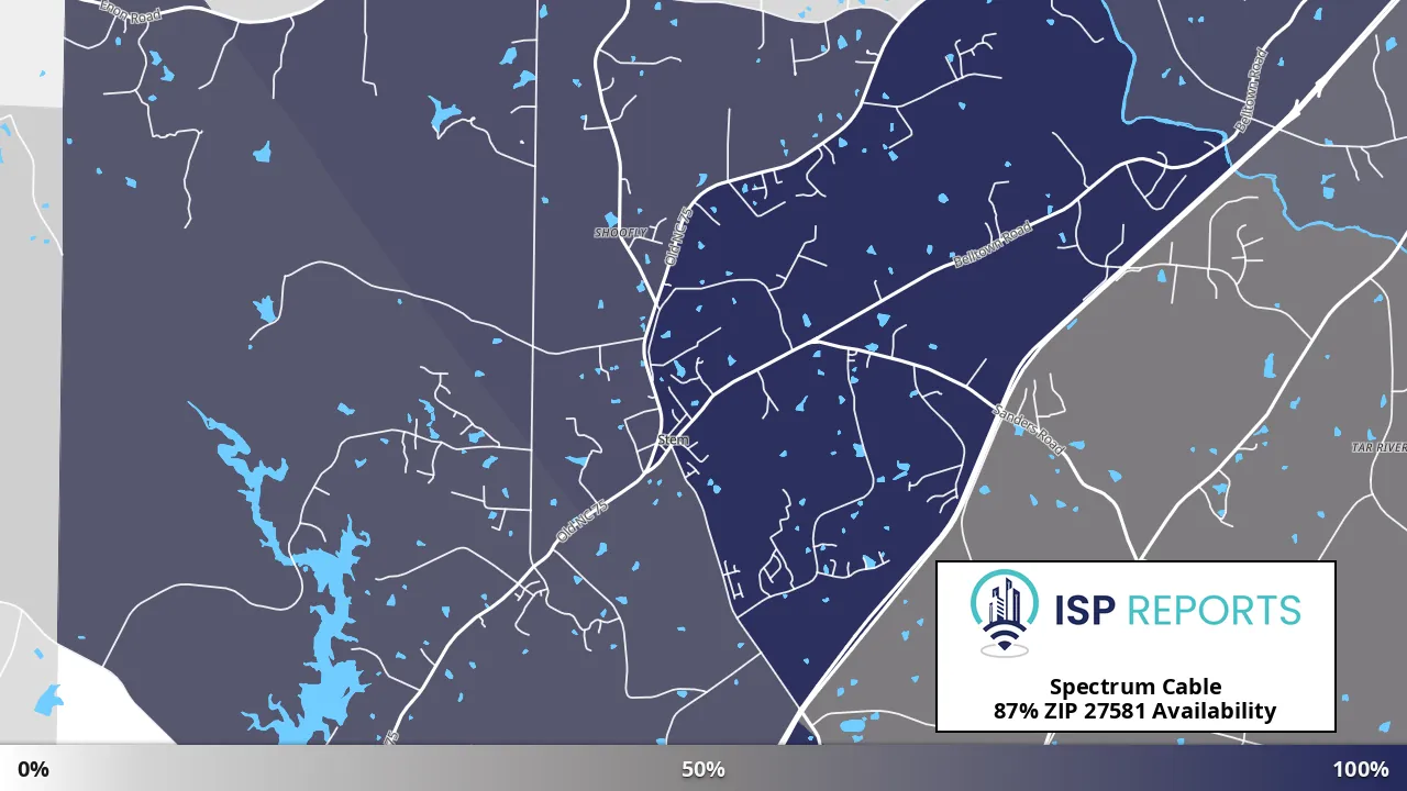27581, NC map of internet availability