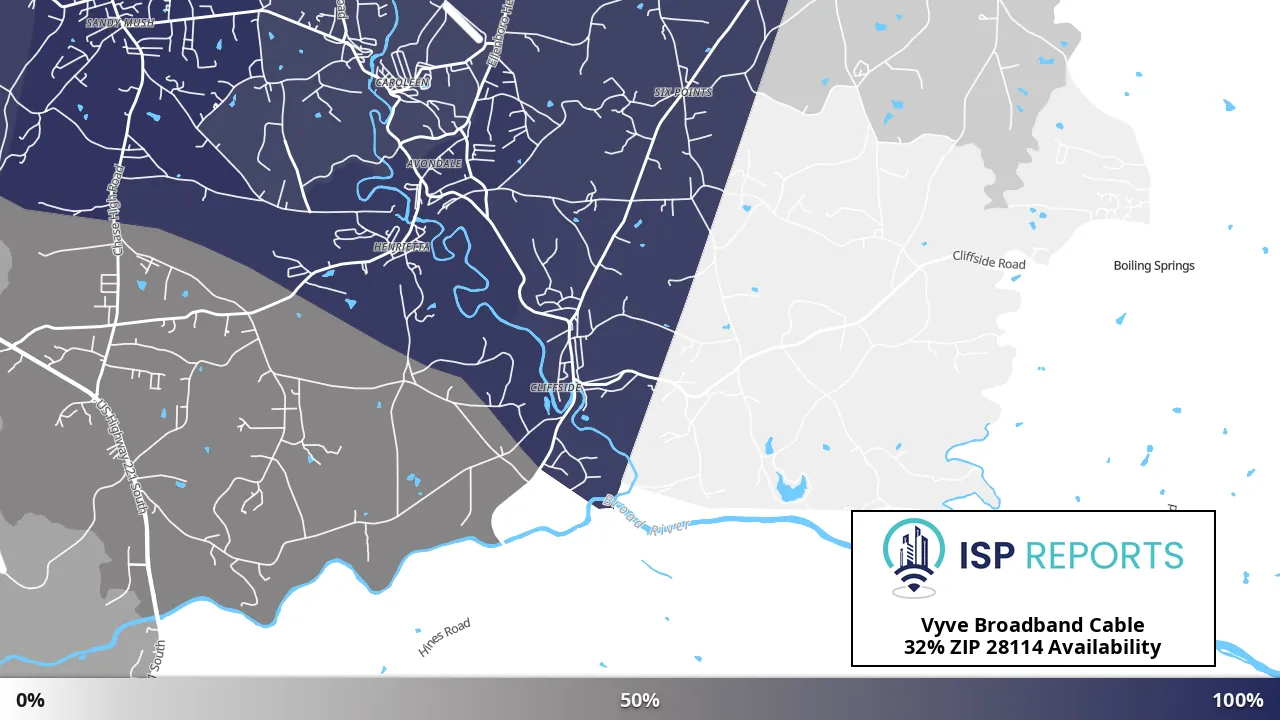 28114, NC map of internet availability