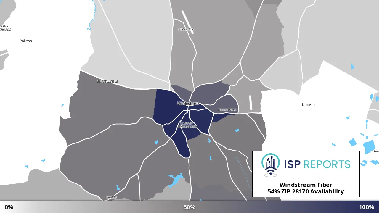 28170, NC map of internet availability