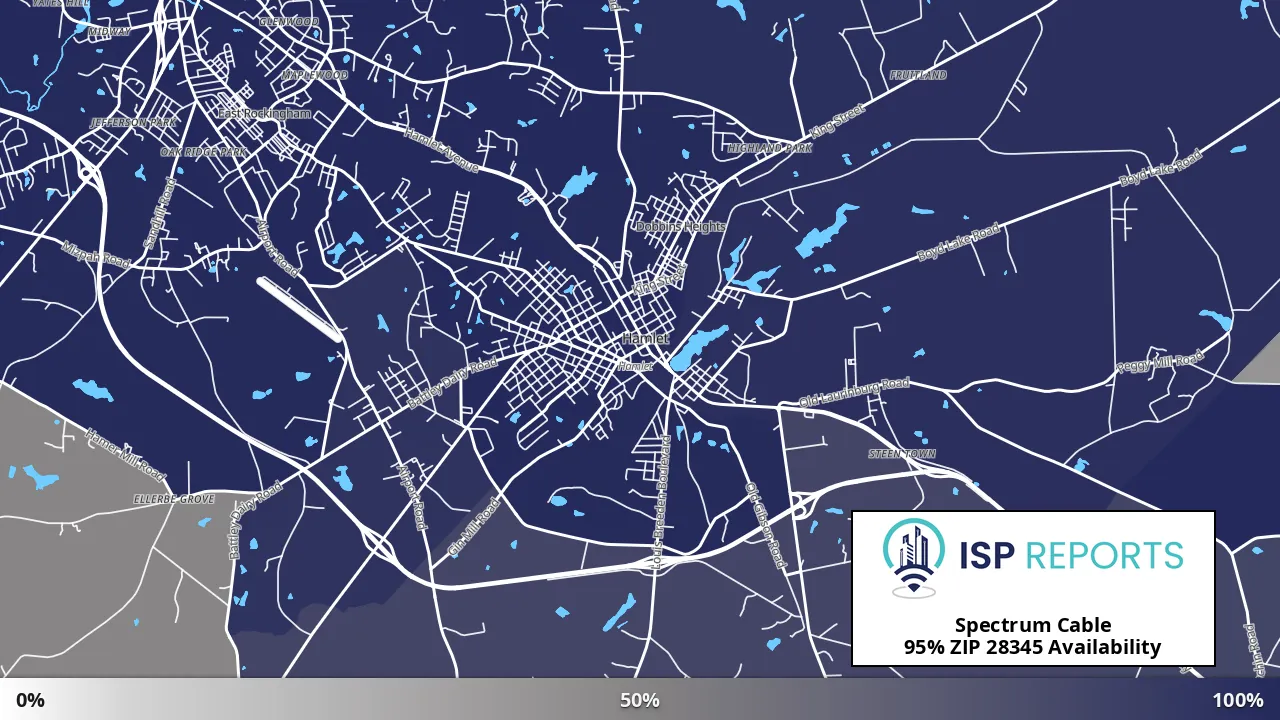 28345, NC map of internet availability