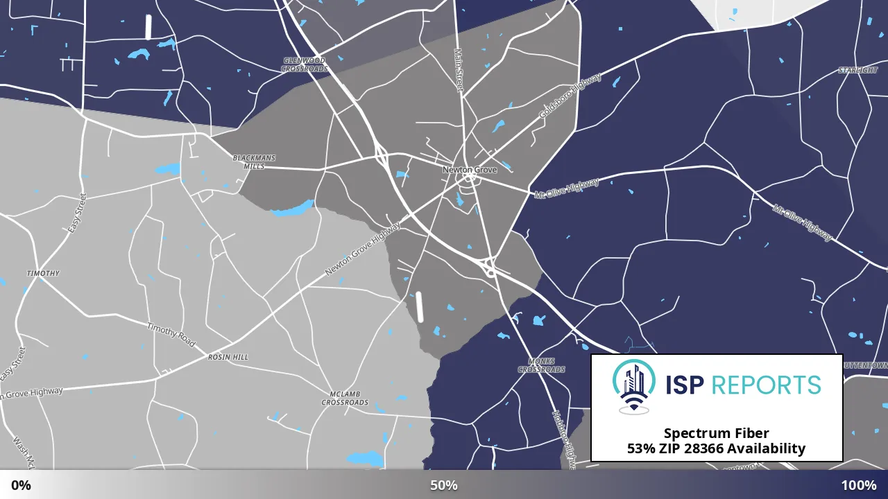 28366, NC map of internet availability