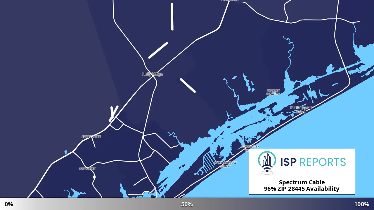 28445, NC map of internet availability