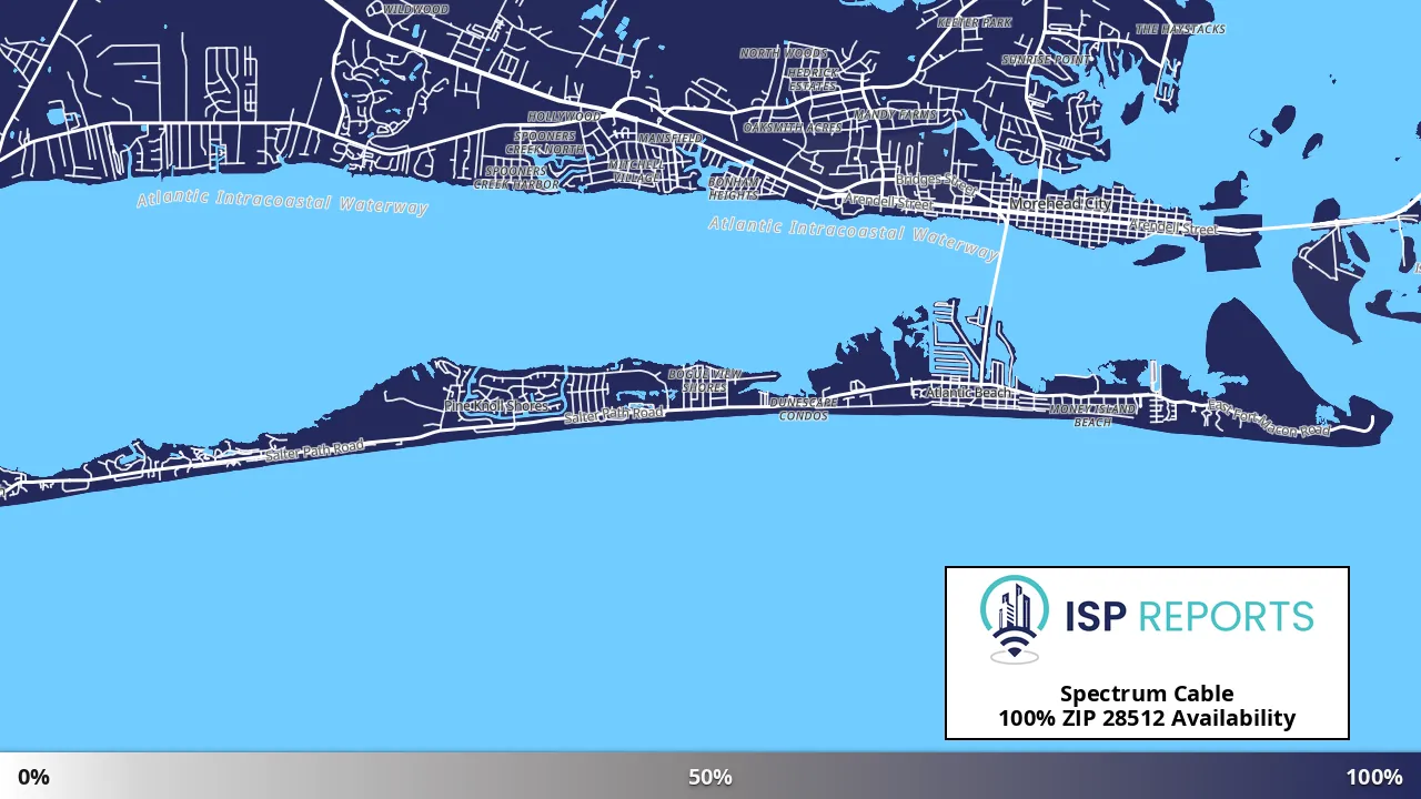 28512, NC map of internet availability