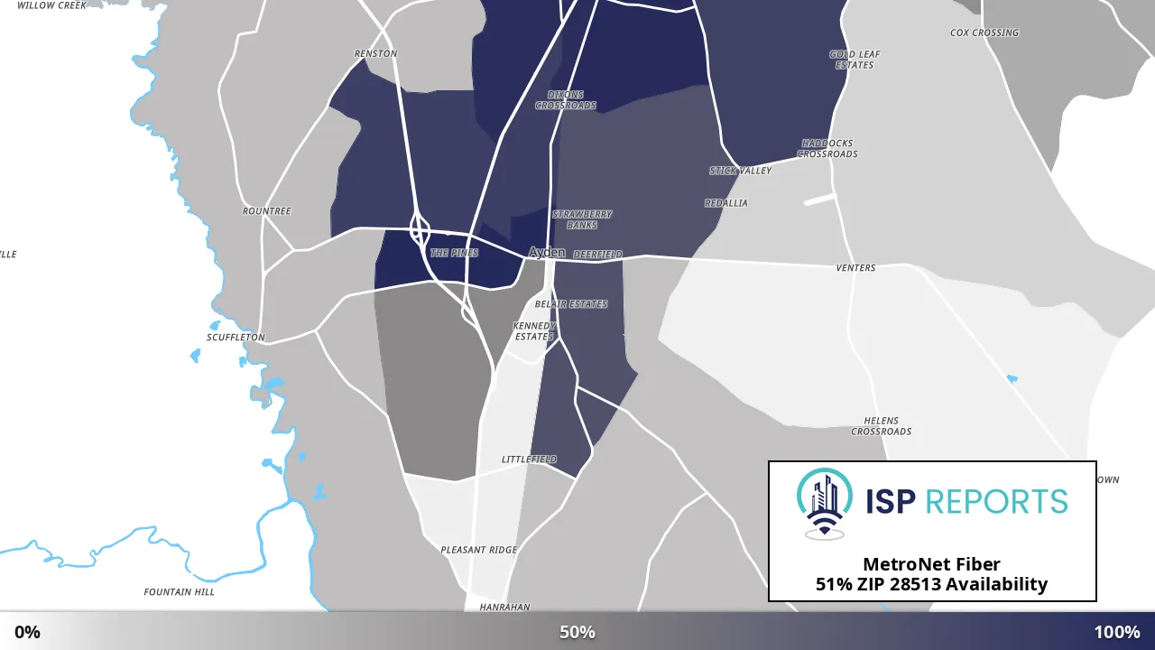 28513, NC map of internet availability