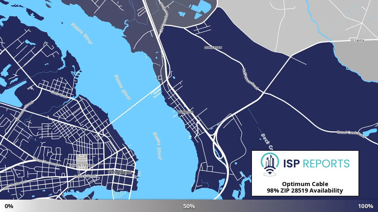 28519, NC map of internet availability