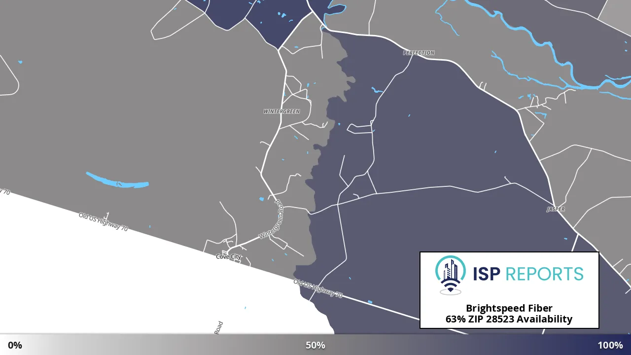 28523, NC map of internet availability