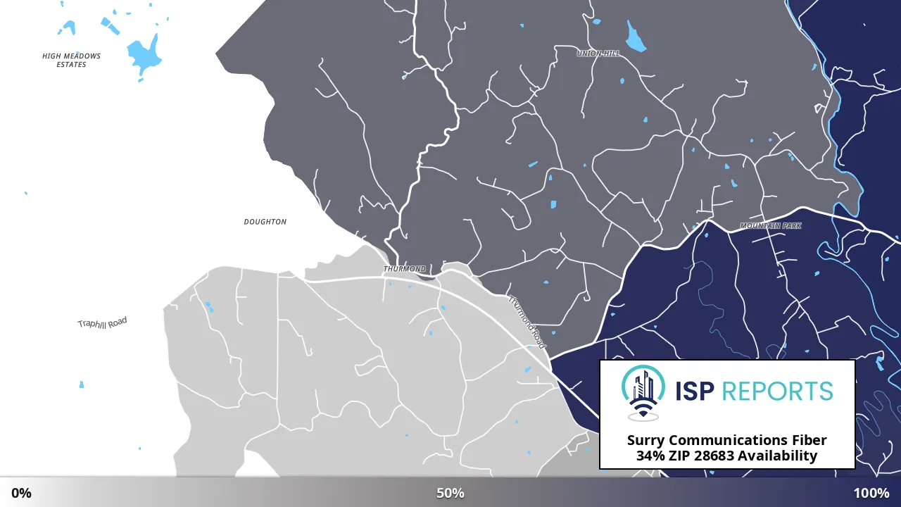 28683, NC map of internet availability