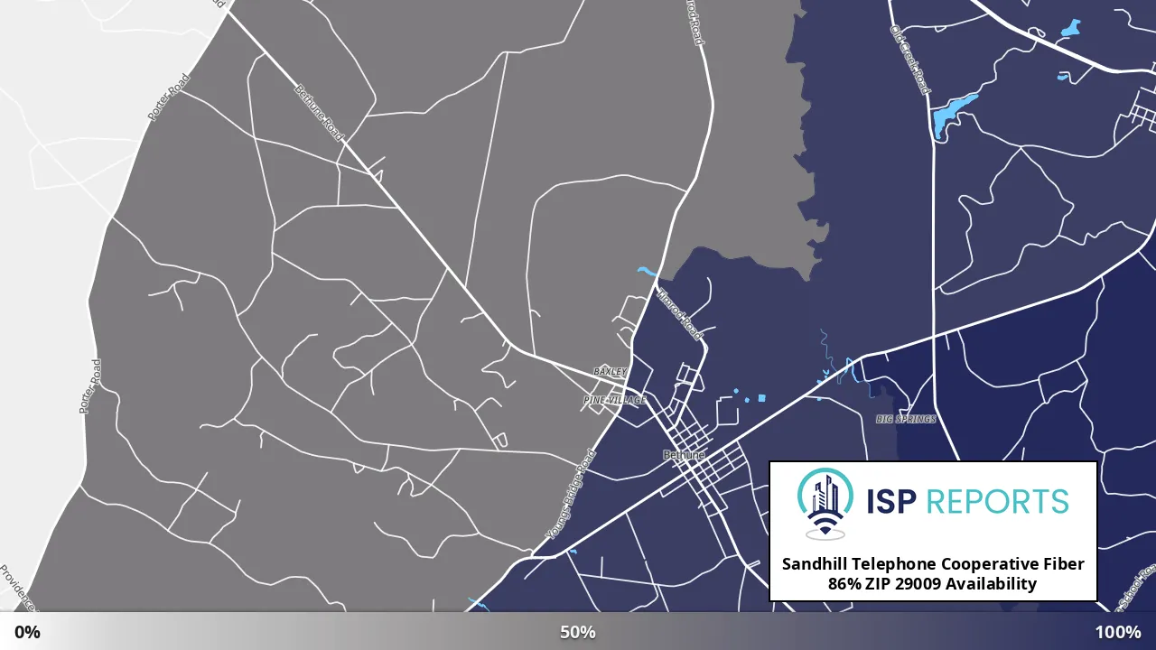 29009, SC map of internet availability