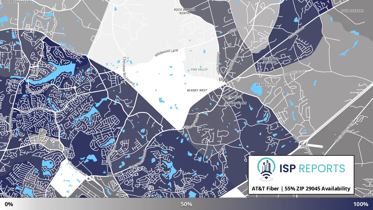 29045, SC map of internet availability