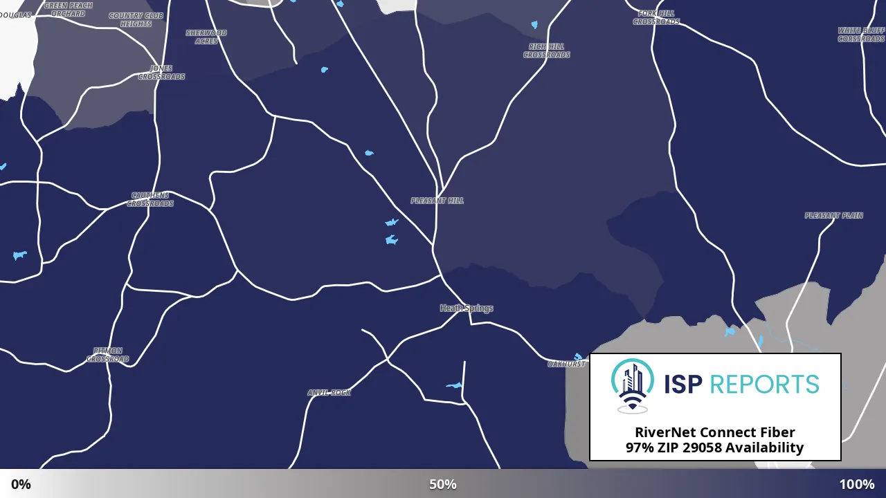 29058, SC map of internet availability