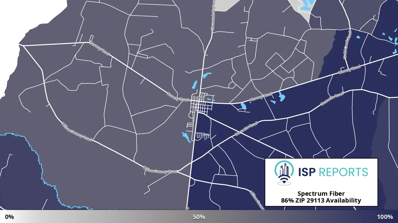 29113, SC map of internet availability