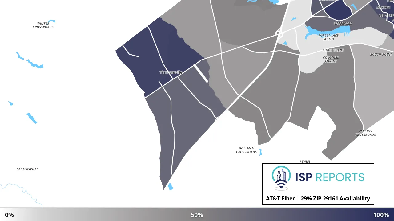 29161, SC map of internet availability